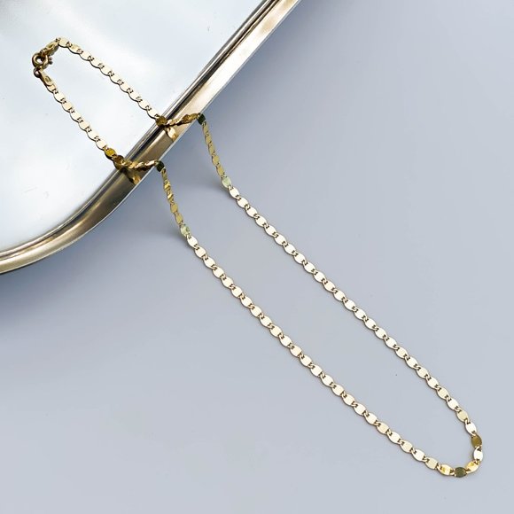 18K Gold Vermeil Disc Necklace (16" or 18") - Picture 5 of 11